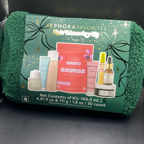 Sephora Favorites Hair Discovery Kit - Green and Gold is new